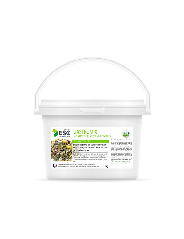 GASTROMIX - Digestion et acidité gastrique cheval - Mélange de plantes