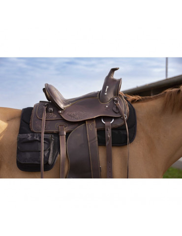 Tapis western à poche noir - Nature Horse Langon 2