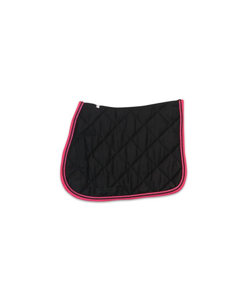 Tapis de Selle Noir/Fuchsia - Nature Horse