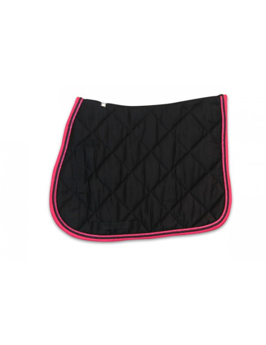 Tapis de Selle Noir/Fuchsia - Nature Horse