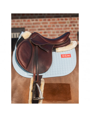 Tapis gem leo bleu ciel - Nature Horse Langon
