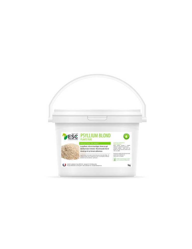 Psyllium 1kg ESC – Transit intestinal et sable digestif du cheval