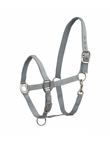 Licol PERLON satin gris chrome COB