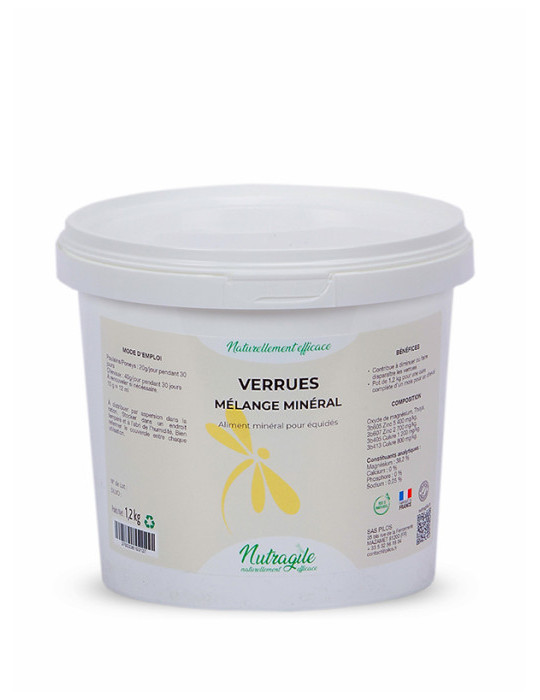Verrues mélange minéral 1.2kg - Nature Horse Langon