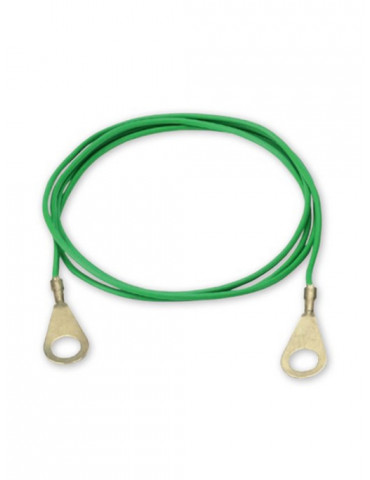 Câble de connexion terre vert, 100cm, 2 oeillets M8 - Nature Horse Lan