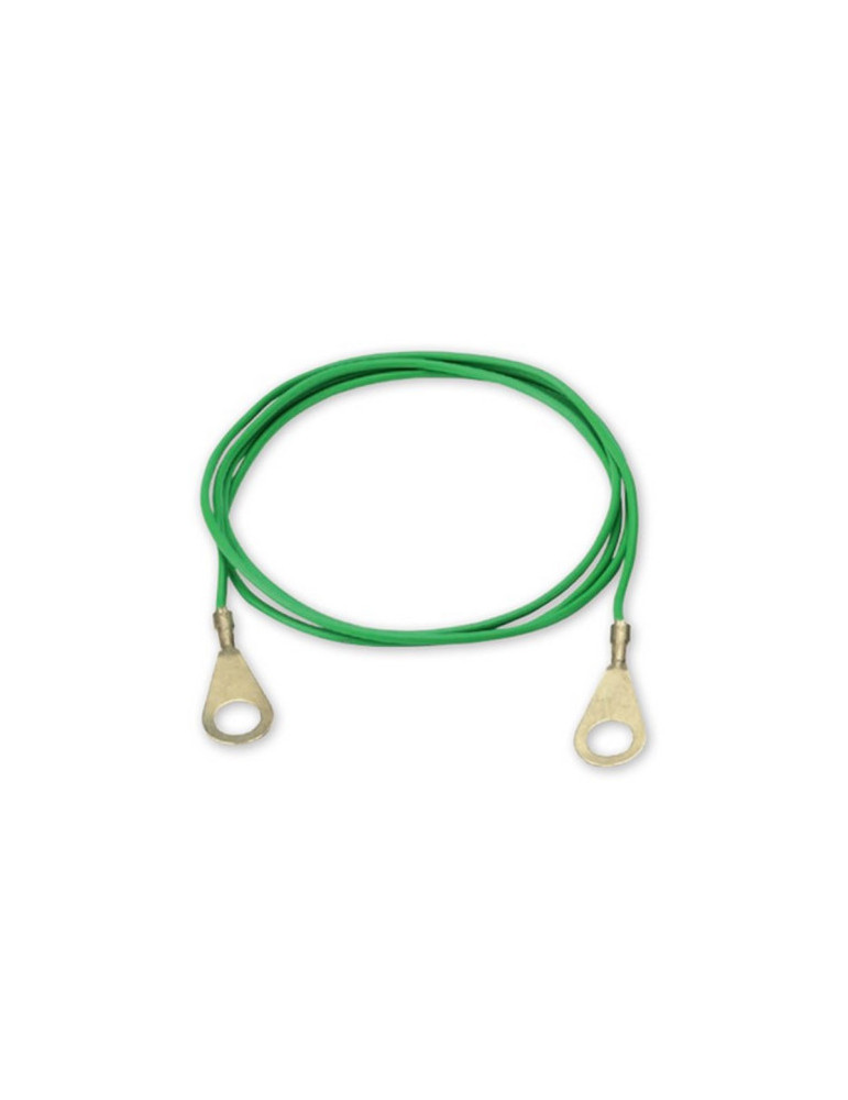 Câble de connexion terre vert, 100cm, 2 oeillets M8 - Nature Horse Lan