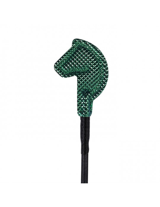 Cravache STARLIGHT vert 65cm