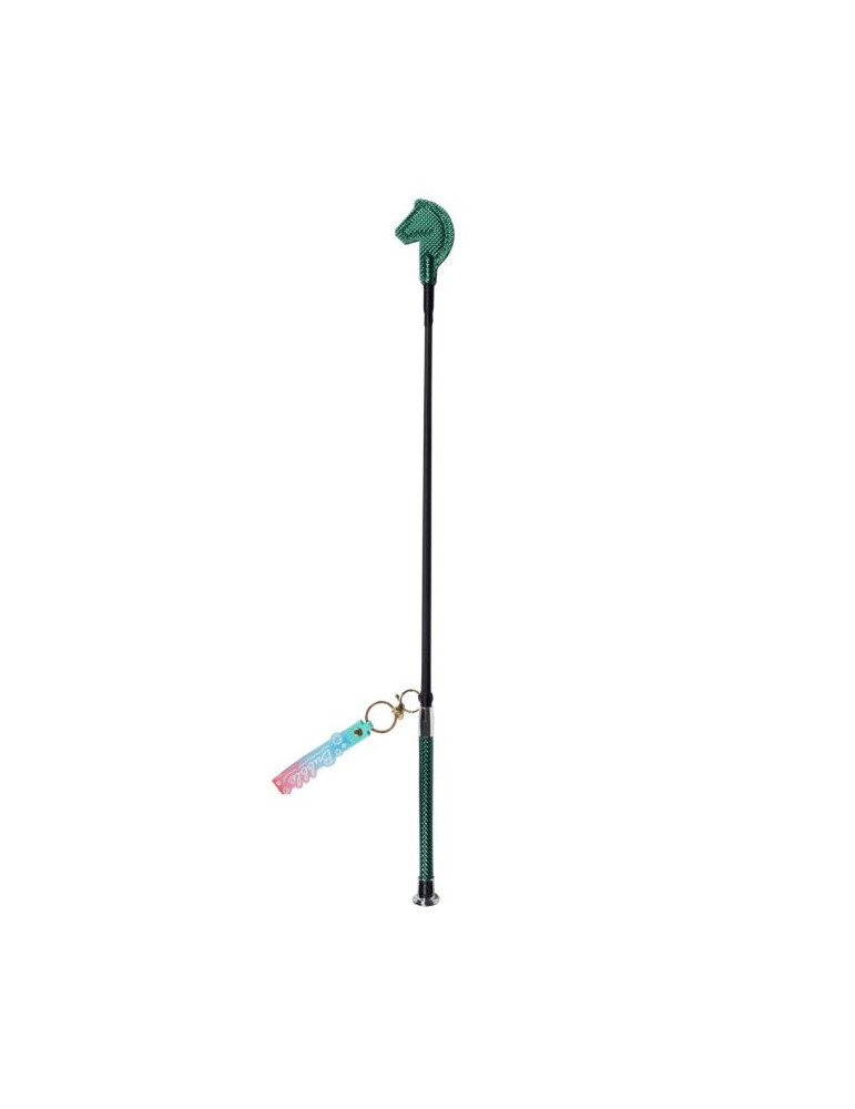Cravache STARLIGHT vert 65cm