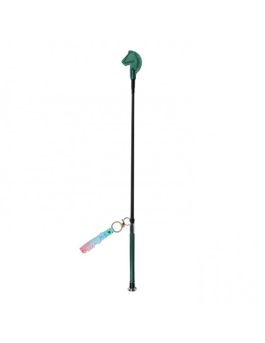 Cravache STARLIGHT vert 65cm