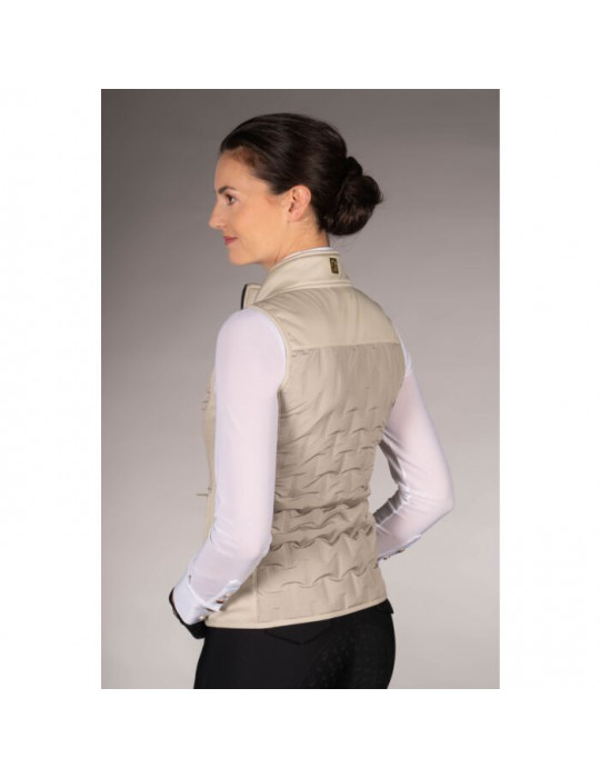 Gilet sans manche LIMONE gris/beige L