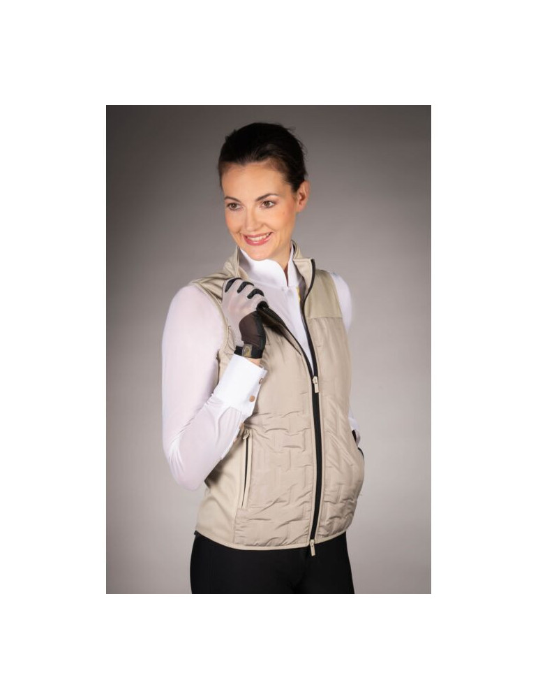 Gilet sans manche LIMONE gris/beige L