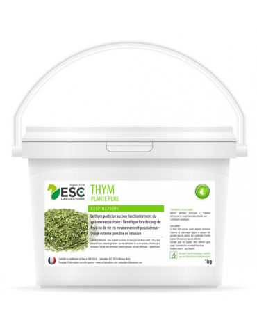 THYM - Hygiène et confort respiratoire cheval - Plante pure 1KG