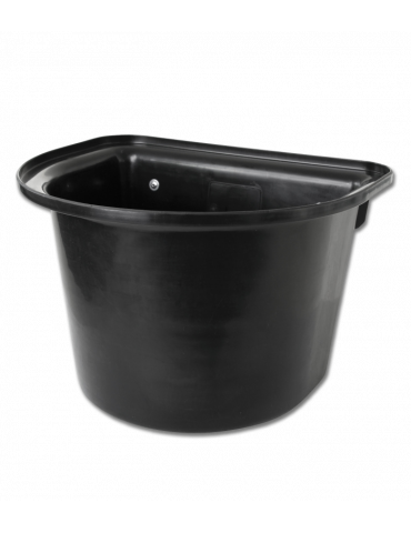 Seau-mangeoire de porte pour compétition, sans anse, noir