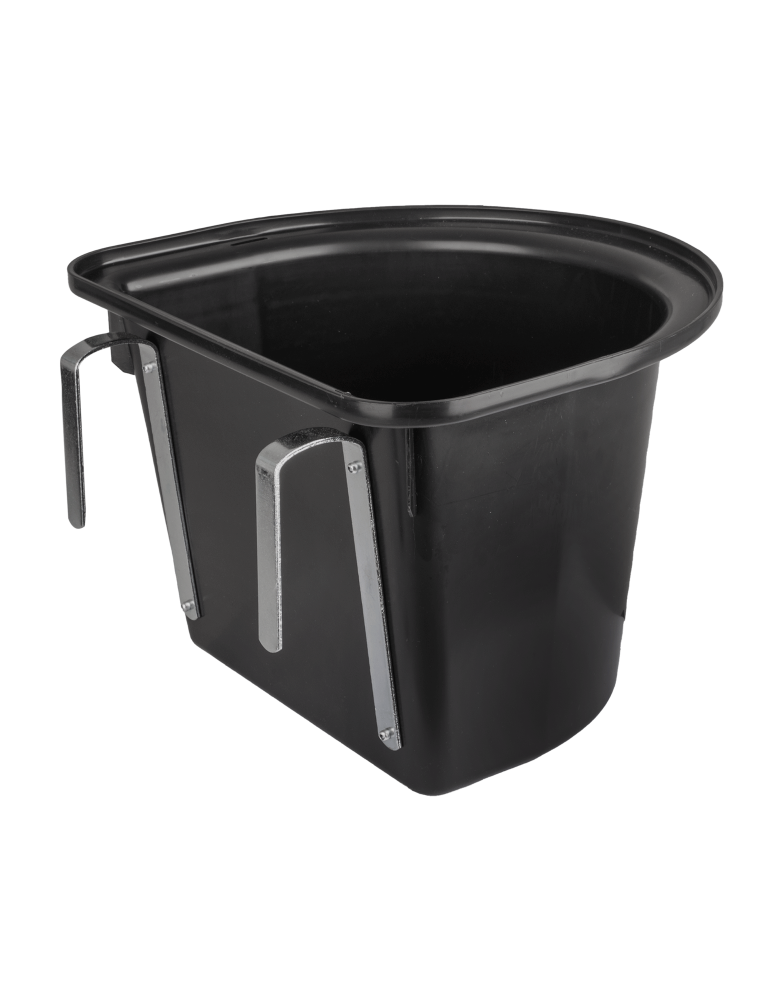 Seau-mangeoire de porte pour compétition, sans anse, noir