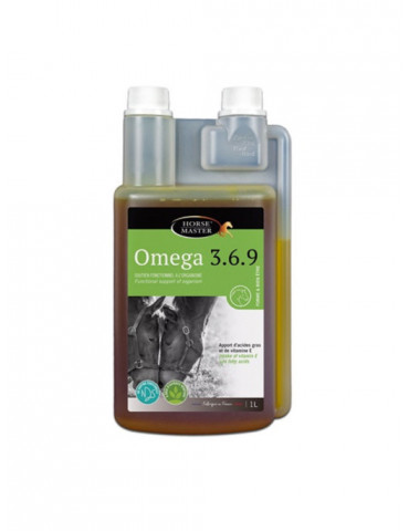 Huile Omega 3.6.9 1L - Complement Peau Poil Cheval - Nature Horse