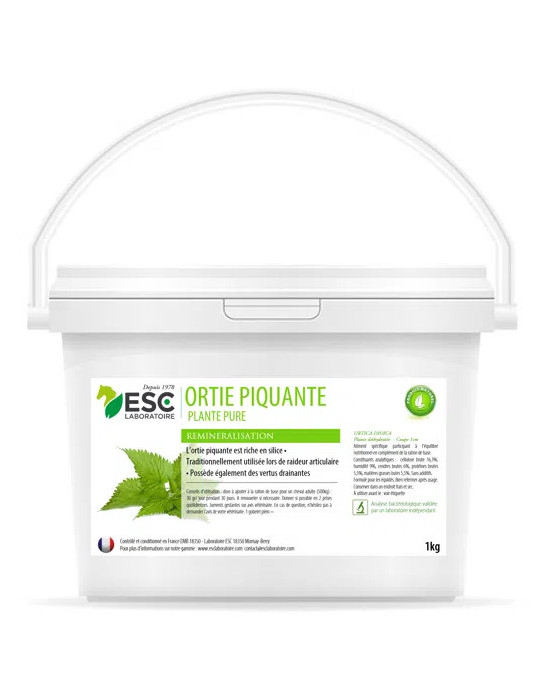 Ortie Pellet 1kg ESC - Complement Naturel Cheval - Nature Horse