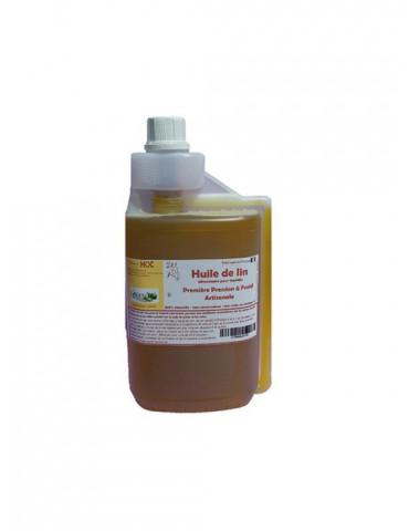 Huile de lin marque HOC par 1 litre
