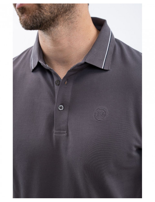 Polo Oscar Ardoise Homme M