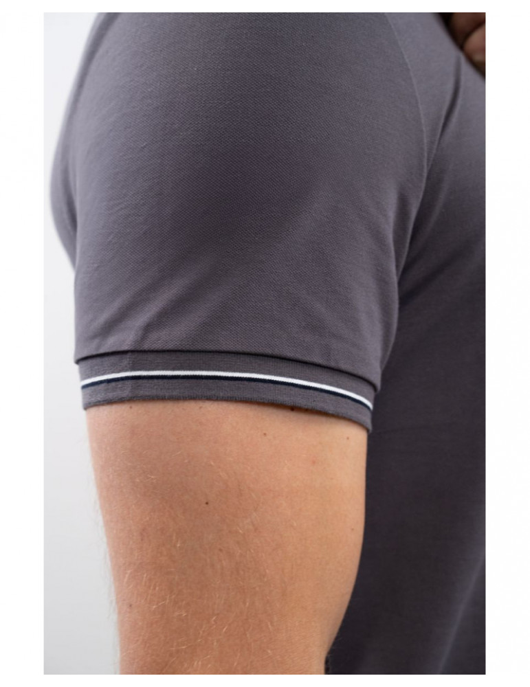 Polo Oscar Ardoise Homme M