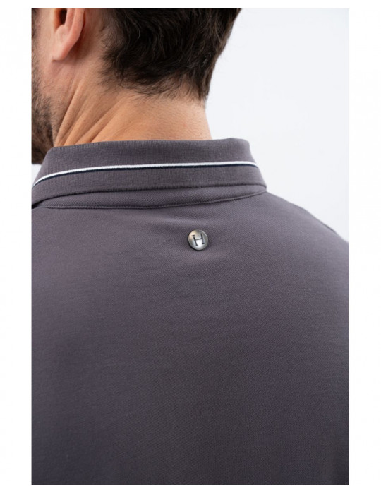 Polo Oscar Ardoise Homme M