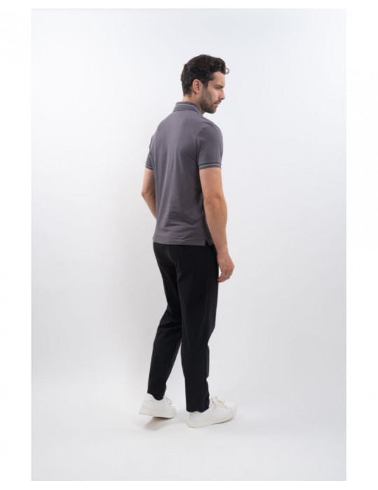 Polo Oscar Ardoise Homme L
