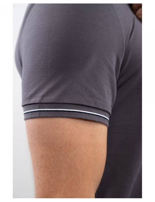 Polo Oscar Ardoise Homme L
