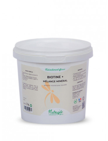 Biotine + Mélange Mineral 1.2kg - Nature Horse Langon