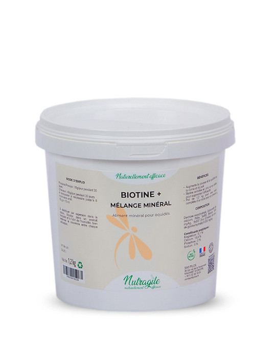 Biotine + Mélange Mineral 1.2kg - Nature Horse Langon