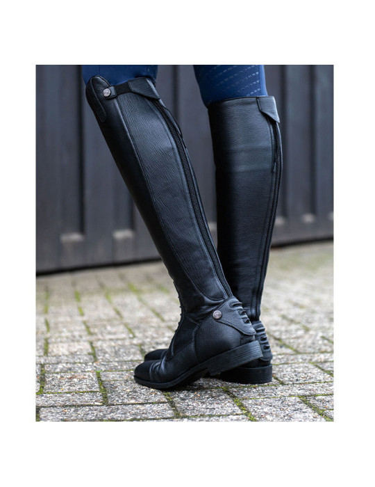 Bottes -Titanium Style- court, tige M 9100 noir 39 - Nature Horse Lang