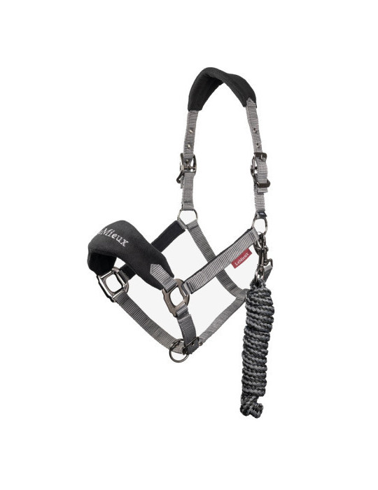 Licol et longe VOGUE noir COB