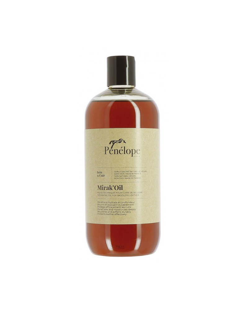HUILE CUIR Mirak'oil 500ML - Nature Horse Langon