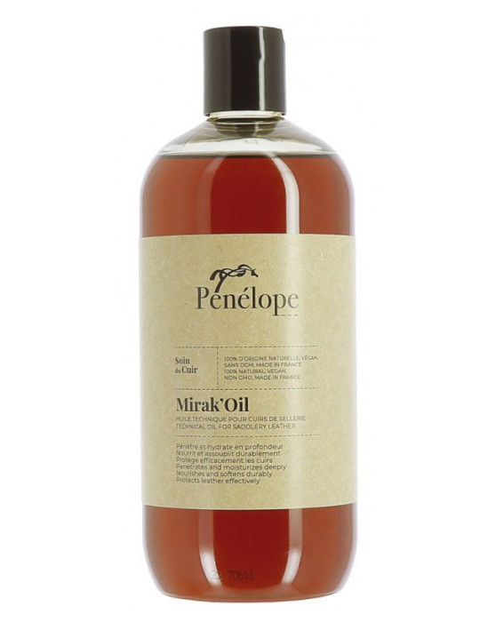 HUILE CUIR Mirak'oil 500ML - Nature Horse Langon