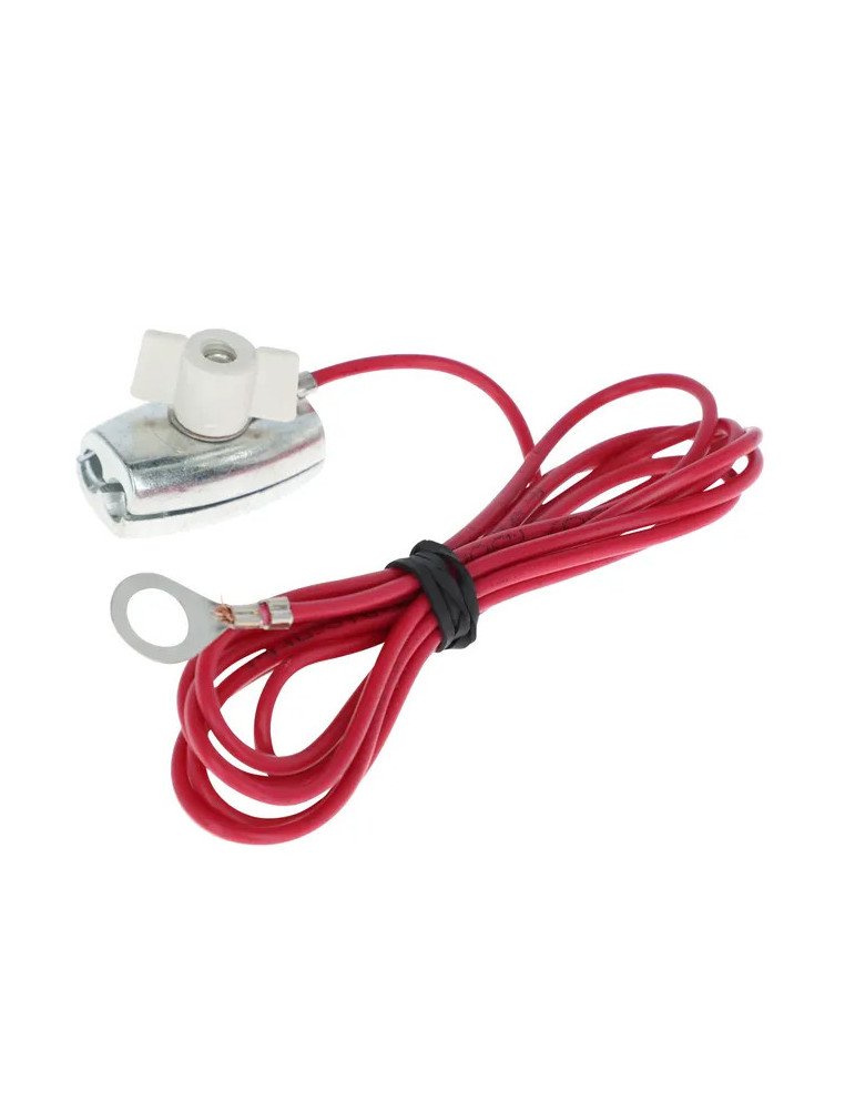 Connecteur HT inter-cordelette rouge 150cm/ oeillet M8
