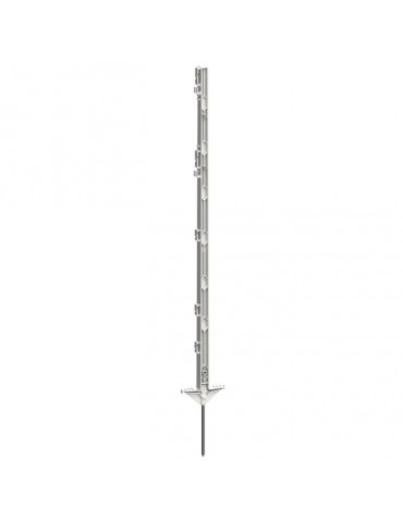 Piquet PVC Classic blanc, 156cm, double bêche
