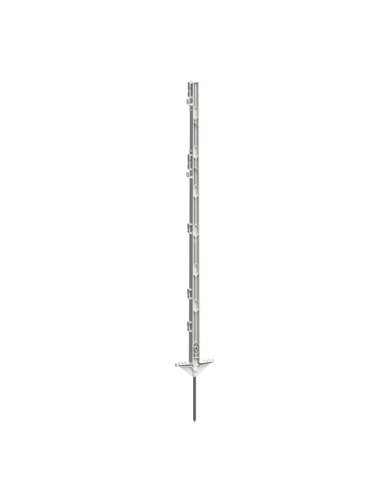 Piquet PVC Classic blanc, 156cm, double bêche