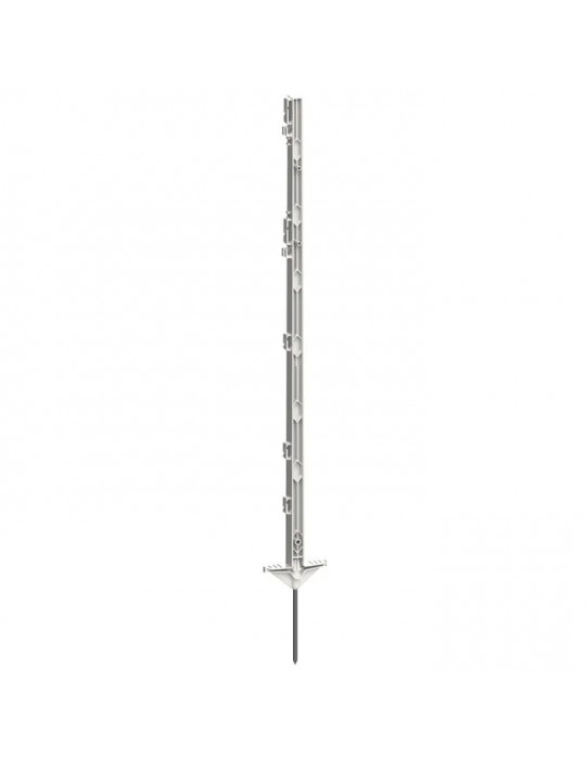 Piquet PVC Classic blanc, 156cm, double bêche