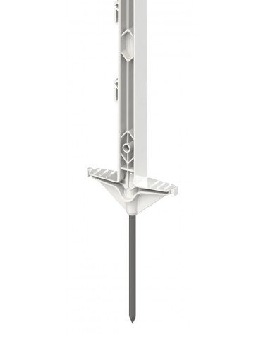 Piquet PVC Classic blanc, 156cm, double bêche 2