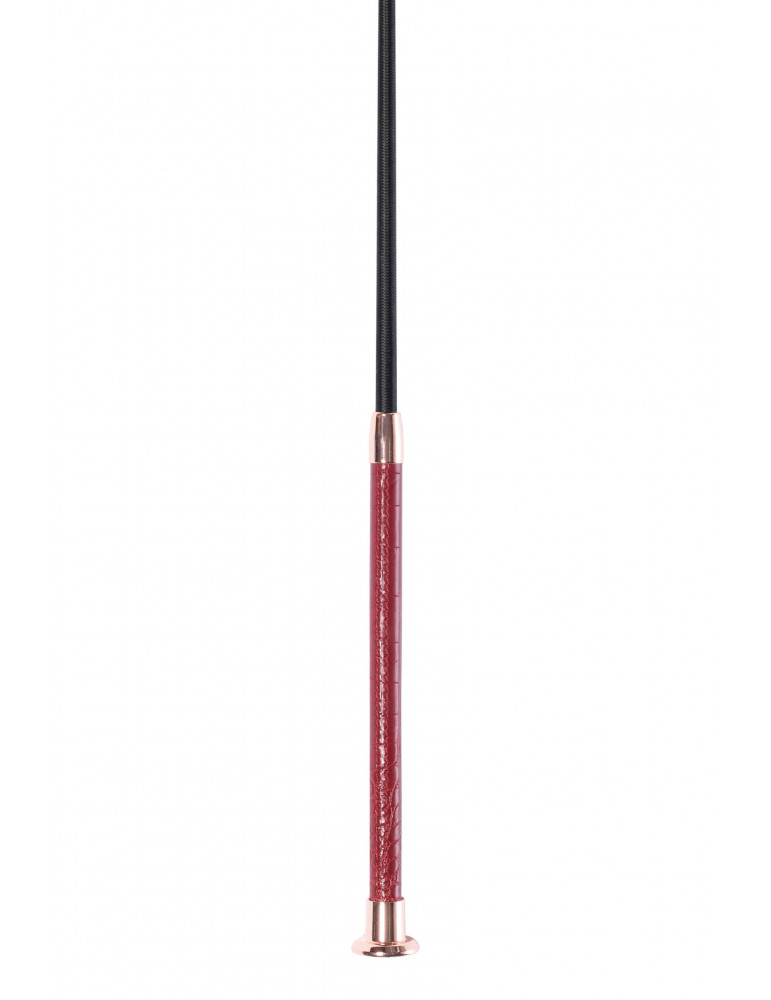 Dressage whip -croco- 110cm rouge