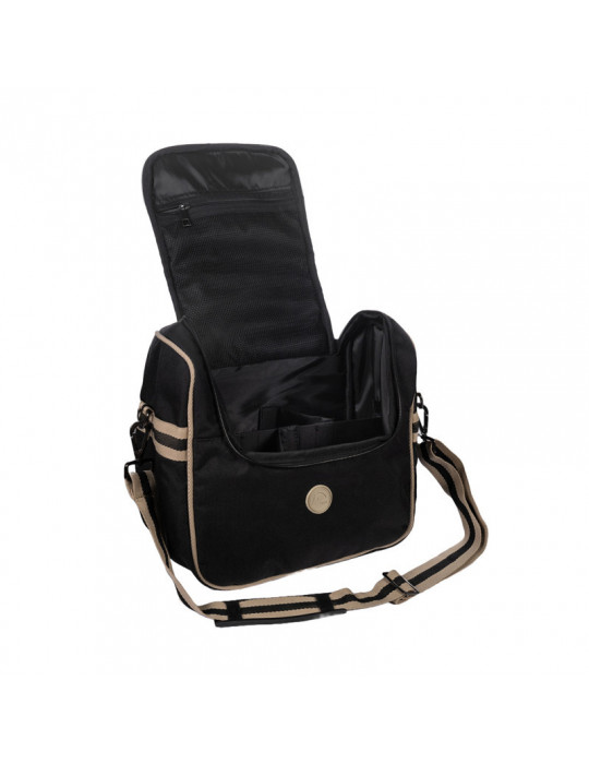 Grooming Bag-Joules Black-Beige