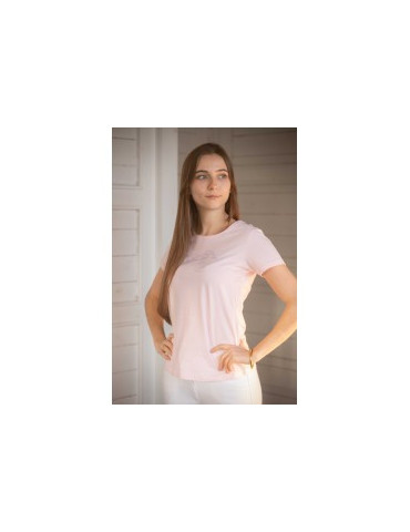 T-Shirt Iconic Strass Rose XS