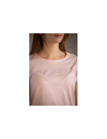T-Shirt Iconic Strass Rose XS 2