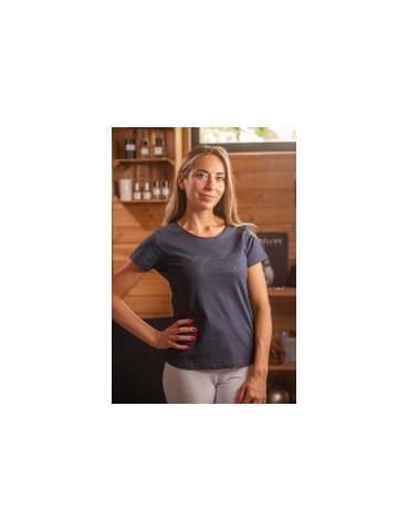 T-Shirt Iconic Strass Marine L
