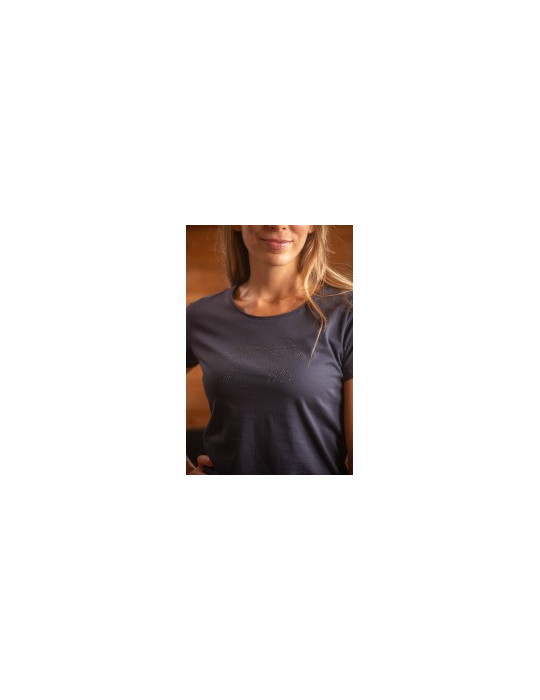 T-Shirt Iconic Strass Marine L