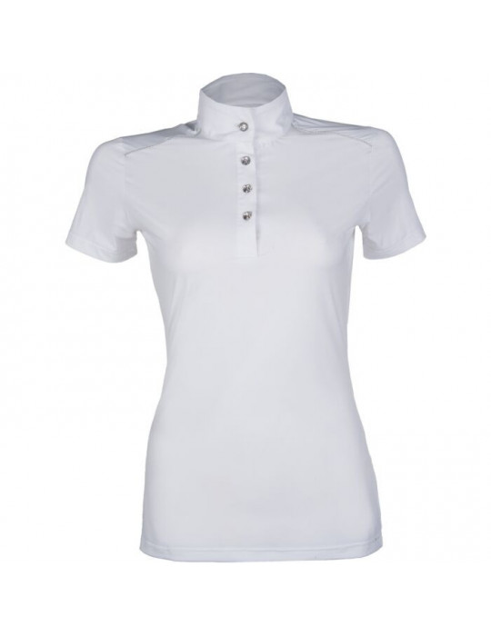 Polo de concours -Premium- 1200 blanc taille XS