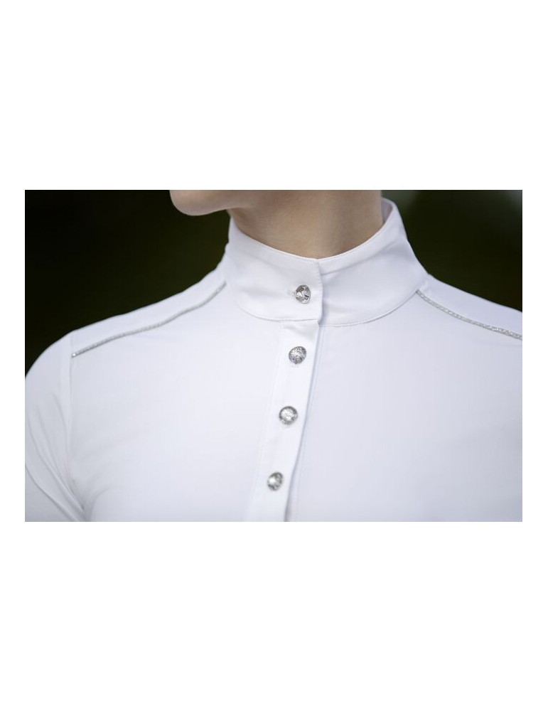Polo de concours -Premium- 1200 blanc taille XS