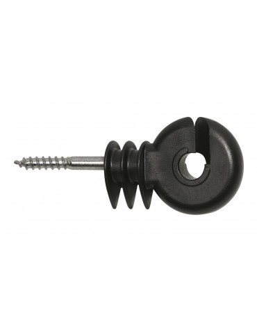 Isolateur annulaire compact noir vis 6mm - Nature Horse Langon