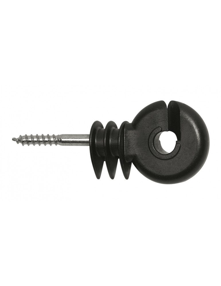Isolateur annulaire compact noir vis 6mm - Nature Horse Langon