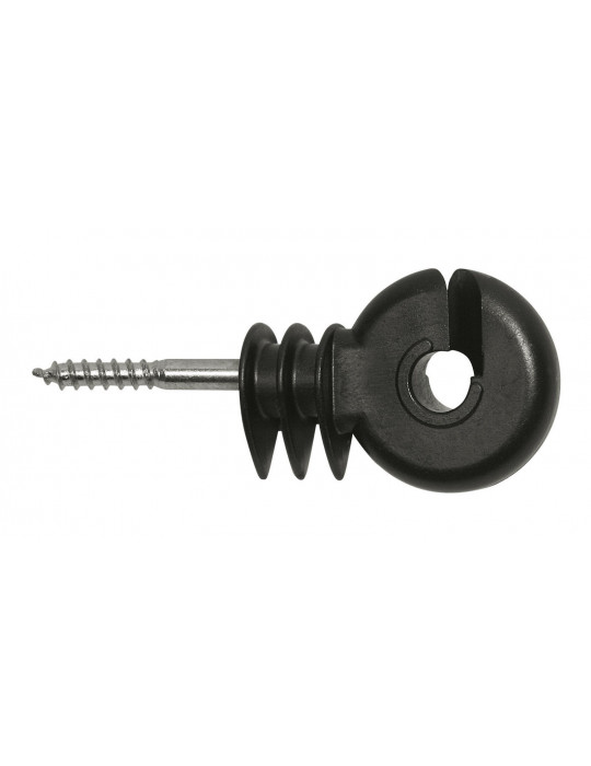 Isolateur annulaire compact noir vis 6mm - Nature Horse Langon