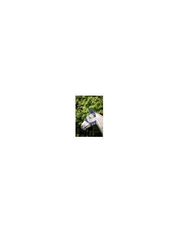 Masque anti-mouche SHIELD FLYMASK silver/navy PONEY