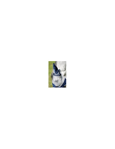Masque anti-mouche SHIELD FLYMASK silver/navy PONEY 2